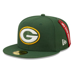 Green Bay Packers New Era x Alpha Industries Alpha 59FIFTY Fitted Hat Green | NFL