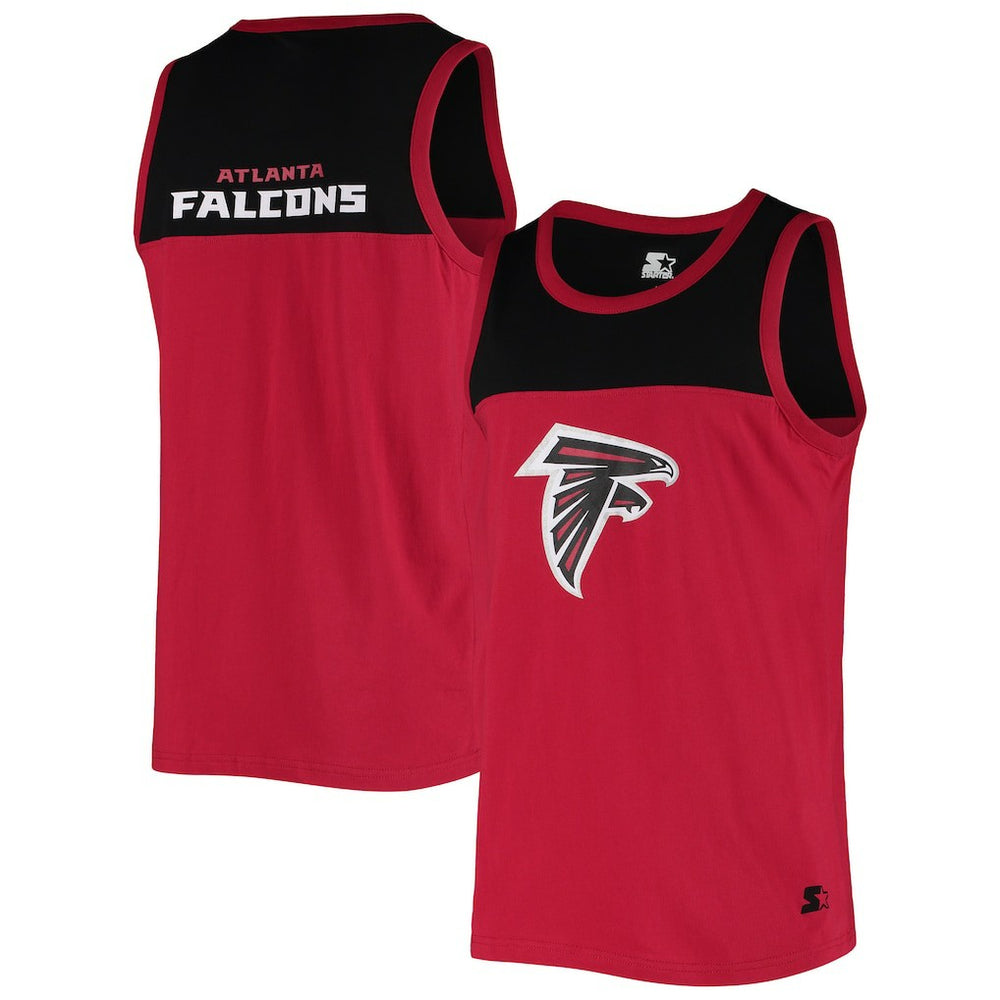 Atlanta Falcons Starter Team Touchdown Fashion Tank Top Red/Black | NFL