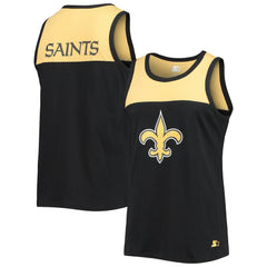 New Orleans Saints Starter Team Touchdown Fashion Tank Top Black/Gold | NFL