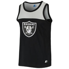 Las Vegas Raiders Starter Team Touchdown Fashion Tank Top Black/Silver | NFL