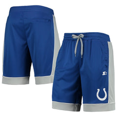Indianapolis Colts Starter Fan Favorite Fashion Shorts Royal/Gray | NFL