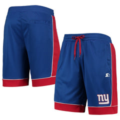 New York Giants Starter Fan Favorite Fashion Shorts Royal/Red | NFL