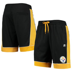 Pittsburgh Steelers Starter Fan Favorite Fashion Shorts Black/Gold | NFL