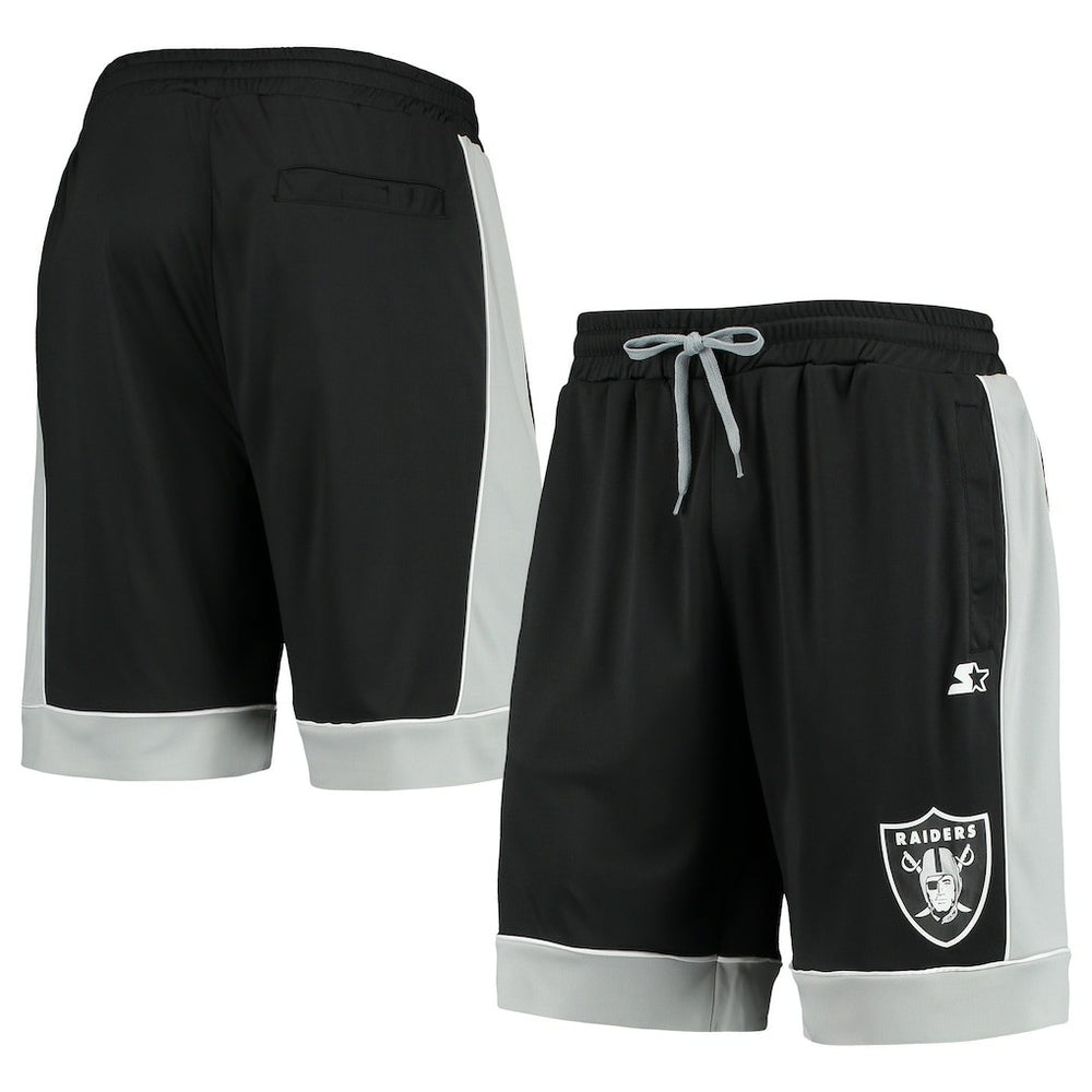 Las Vegas Raiders Starter Fan Favorite Fashion Shorts Black/Silver | NFL