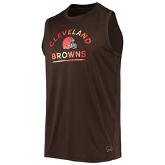 Cleveland Browns MSX by Michael Strahan Rebound Tank Top Brown | NFL