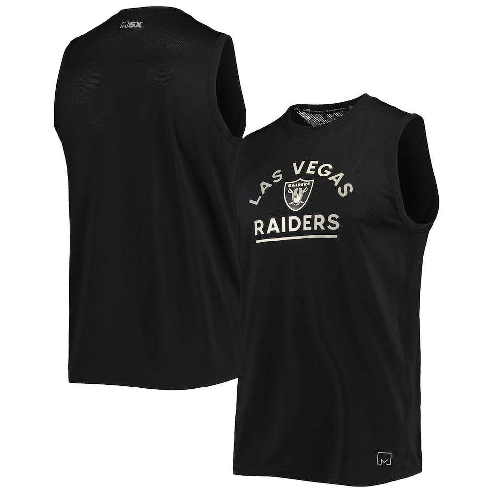 Las Vegas Raiders MSX by Michael Strahan Rebound Tank Top Black | NFL