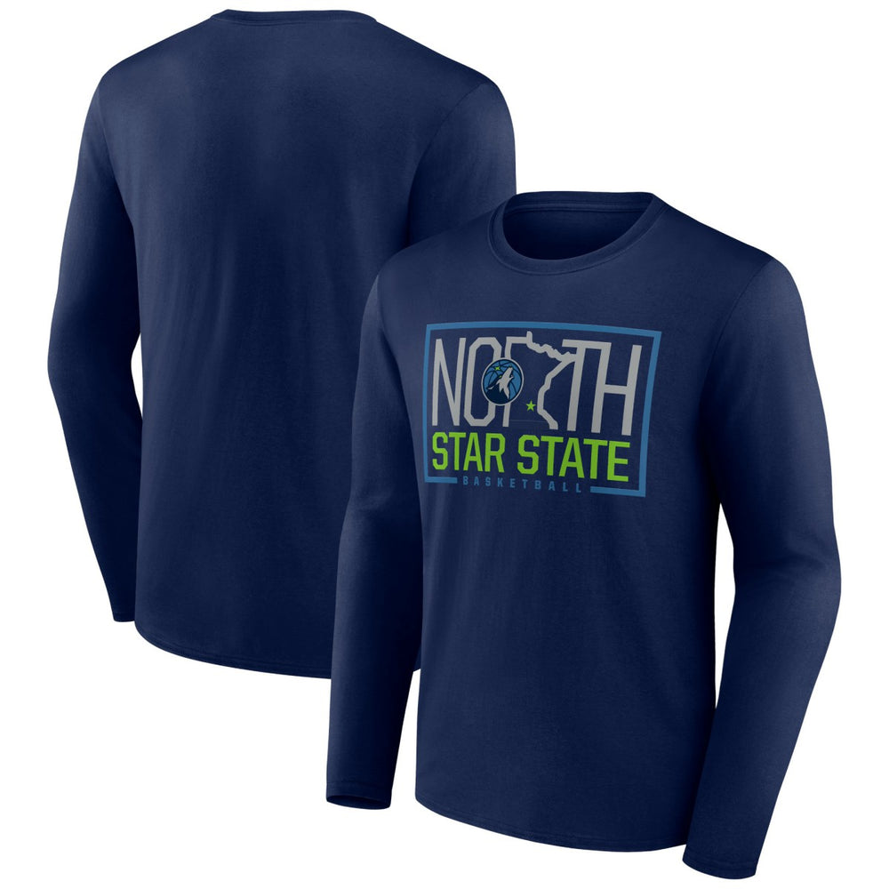Minnesota Timberwolves Tip-Off Long Sleeve T-Shirt Navy - NBA