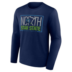 Minnesota Timberwolves Tip-Off Long Sleeve T-Shirt Navy - NBA