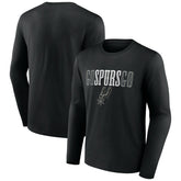 San Antonio Spurs Tip-Off Long Sleeve T-Shirt Black - NBA