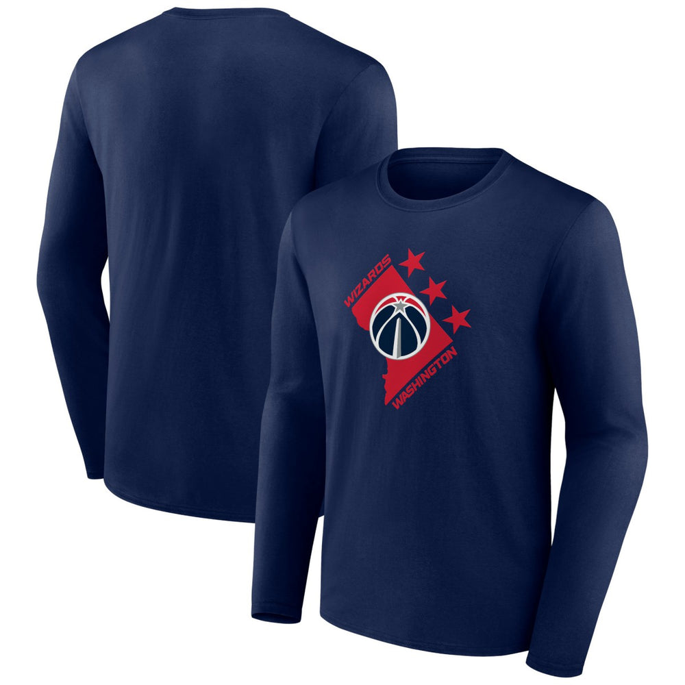Washington Wizards Tip-Off Long Sleeve T-Shirt Navy - NBA