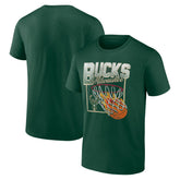 Milwaukee Bucks Alley Oop T-Shirt Hunter Green - NBA