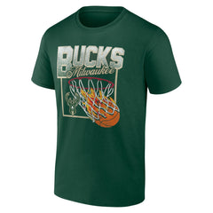 Milwaukee Bucks Alley Oop T-Shirt Hunter Green - NBA