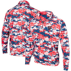 Washington Nationals Digital Camo Performance Quarter-Zip Pullover Jacket - MLB