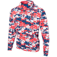 Texas Rangers Digital Camo Performance Quarter-Zip Pullover Jacket - MLB