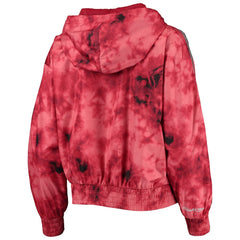 Chicago Bulls Women's Galaxy Sublimated Windbreaker Pullover Full-Zip Hoodie Red - NBA