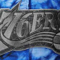 Philadelphia 76ers Women's Galaxy Sublimated Windbreaker Pullover Full-Zip Hoodie Royal - NBA