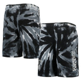 Brooklyn Nets Youth Santa Monica Tie-Dye Shorts Black - NBA