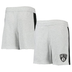 Brooklyn Nets Youth Wingback Shorts Heathered Gray - NBA