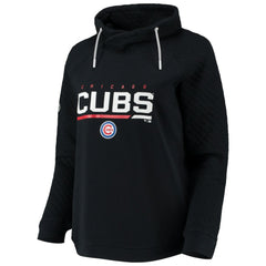 Chicago Cubs Levelwear Women's Vega Funnel Neck Raglan Pullover Sweatshirt - MLB