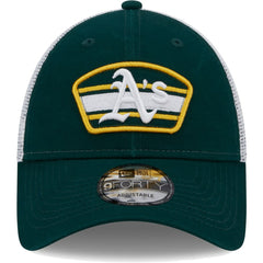 Athletics New Era Logo Patch 9FORTY Trucker Snapback Hat - MLB