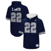 Emmitt Smith Dallas Cowboys Retired Player Mesh Name & Number Hoodie T-Shirt Navy | Mitchell & Ness
