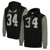 Bo Jackson Las Vegas Raiders Retired Player Name & Number Pullover Hoodie Black | Mitchell & Ness