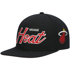Miami Heat Hardwood Classics Script 2.0 Snapback Hat Black - NBA