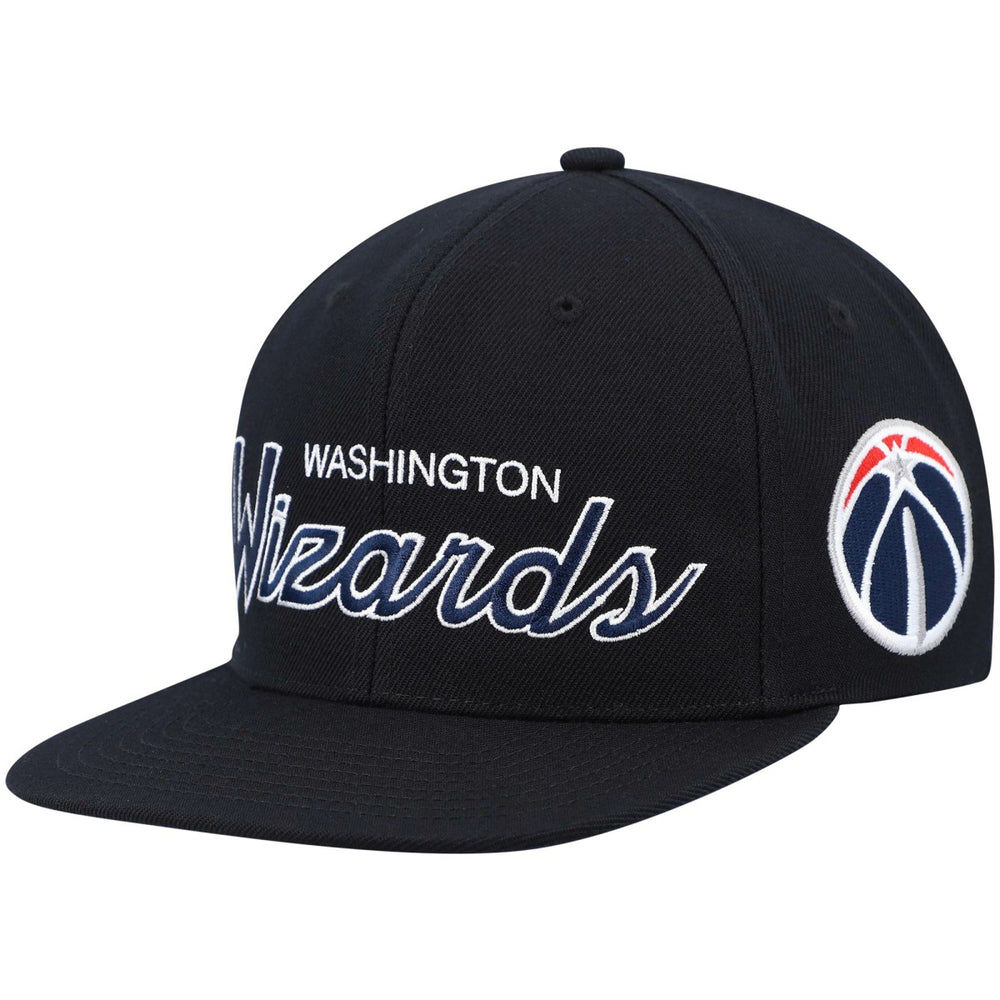 Washington Wizards Hardwood Classics Script 2.0 Snapback Hat Black - NBA