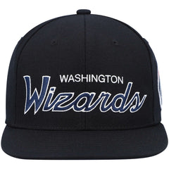 Washington Wizards Hardwood Classics Script 2.0 Snapback Hat Black - NBA