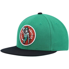Boston Celtics Hardwood Classics Team Two-Tone 2.0 Snapback Hat Kelly Green/Black - NBA