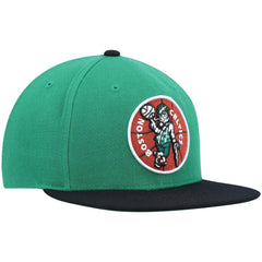 Boston Celtics Hardwood Classics Team Two-Tone 2.0 Snapback Hat Kelly Green/Black - NBA