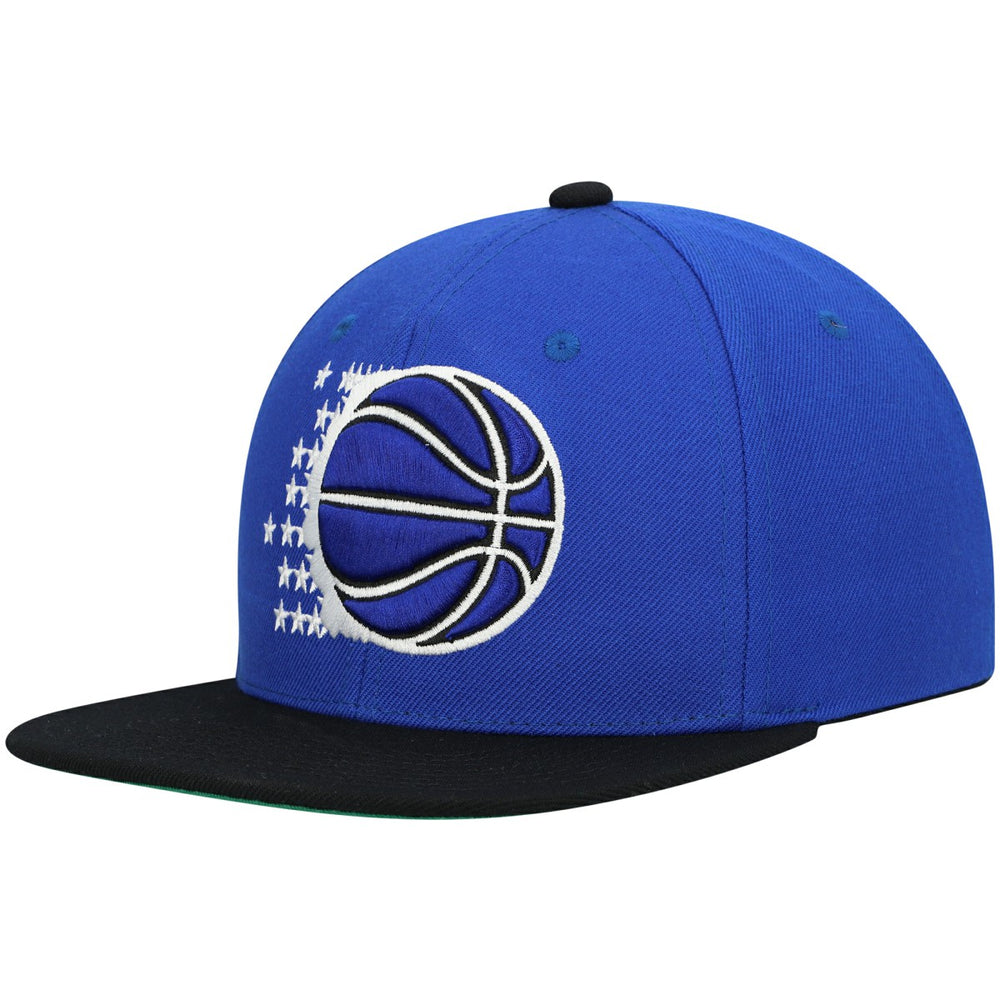 Orlando Magic Hardwood Classics Team Two-Tone 2.0 Snapback Hat Blue/Black - NBA