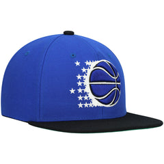 Orlando Magic Hardwood Classics Team Two-Tone 2.0 Snapback Hat Blue/Black - NBA