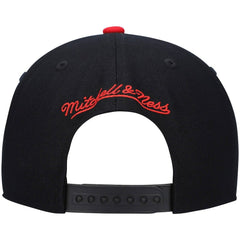 Philadelphia 76ers Hardwood Classics Team Two-Tone 2.0 Snapback Hat Black/Red - NBA