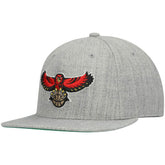 Atlanta Hawks Hardwood Classics Team 2.0 Snapback Hat Heathered Gray - NBA