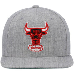 Chicago Bulls Hardwood Classics Team 2.0 Snapback Hat Heathered Gray - NBA