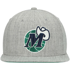 Dallas Mavericks Hardwood Classics Team 2.0 Snapback Hat Heathered Gray - NBA