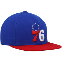 Philadelphia 76ers Team Two-Tone 2.0 Snapback Hat Royal/Red - NBA