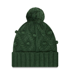 Green Bay Packers New Era Women's Toasty Cuffed Knit Hat with Pom Green | NFL