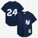 Rickey Henderson New York Yankees Mitchell & Ness Cooperstown Collection Mesh Batting Practice Button-Up Jersey - MLB