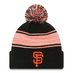 San Francisco Giants New Era Chilled Cuffed Knit Hat with Pom - MLB