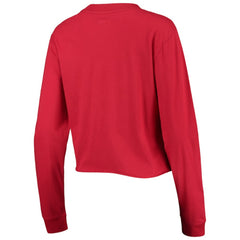 St. Louis Cardinals New Era Women's Baby Jersey Cropped Long Sleeve T-Shirt - MLB