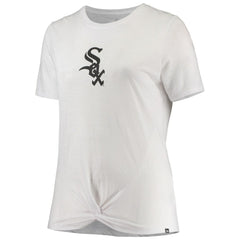 Chicago White Sox New Era Women's Plus Size 2-Hit Front Knot T-Shirt - MLB
