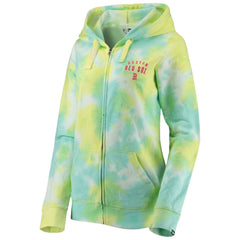 Boston Red Sox New Era Women's Tie-Dye Full-Zip Hoodie - MLB