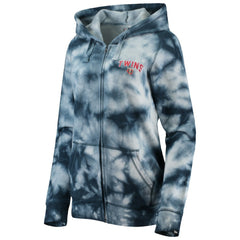 Minnesota Twins New Era Women's Tie-Dye Full-Zip Hoodie - MLB
