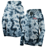 Washington Nationals New Era Women's Tie-Dye Full-Zip Hoodie - MLB