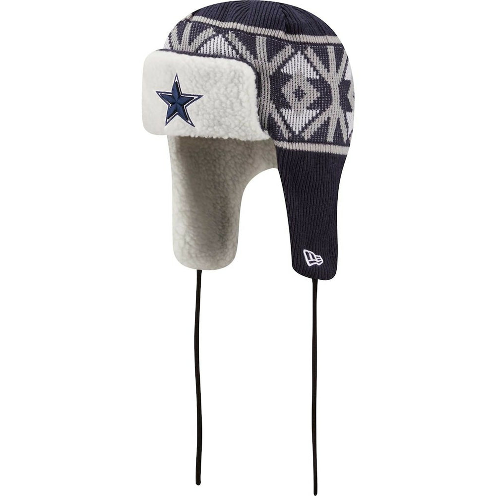 Dallas Cowboys New Era Knit Trapper Hat Navy | NFL