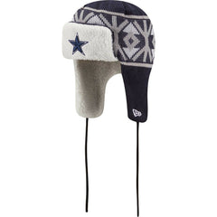 Dallas Cowboys New Era Knit Trapper Hat Navy | NFL