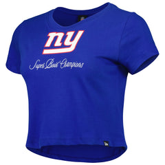 New York Giants New Era Women's Historic Champs T-Shirt Royal | NFL