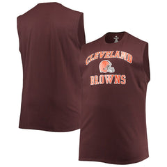 Cleveland Browns Big & Tall Muscle Tank Top Brown | NFL